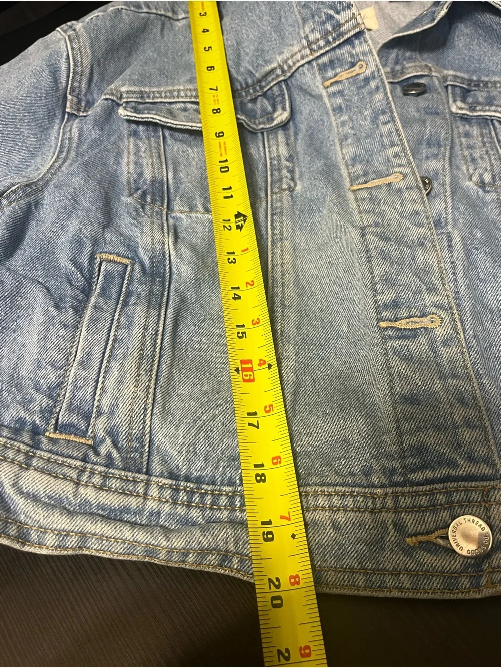 Women’s Universal Thread Light Blue Denim Jacket Size Large